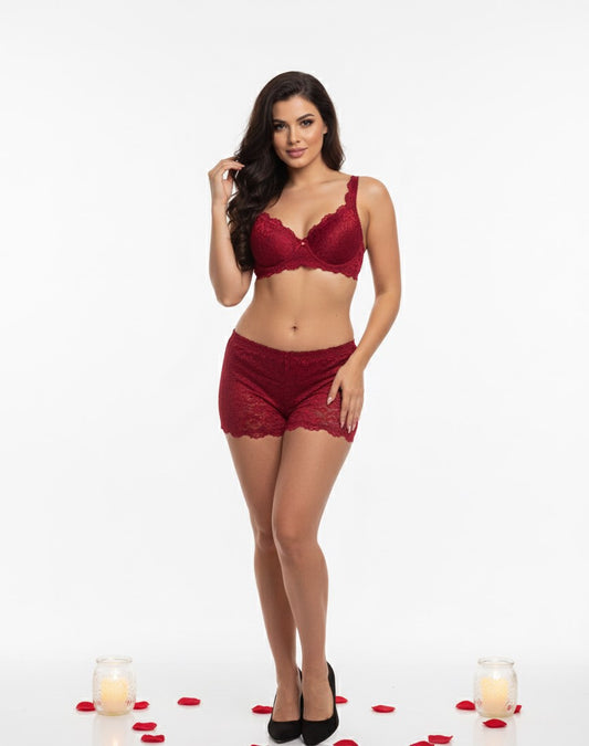 Silqueen Rosy Lacy Lingerie