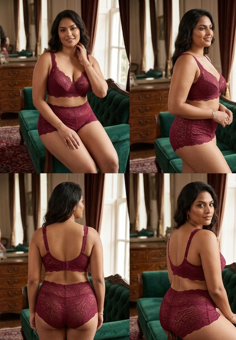 Silqueen Rosy Lacy Lingerie