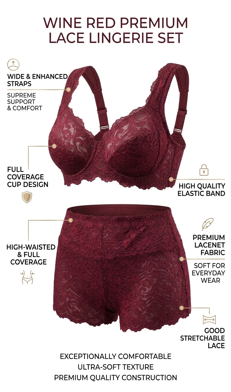 Silqueen Rosy Lacy Lingerie